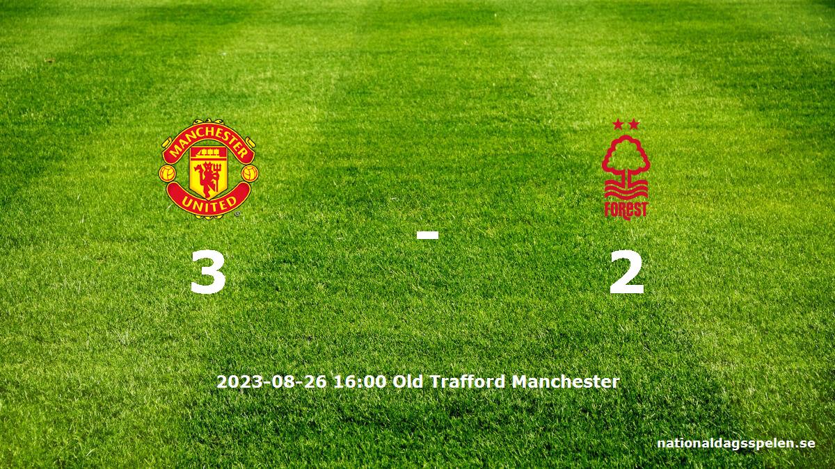 Manchester United mot Nottingham Forest tidslinje och laguppställning