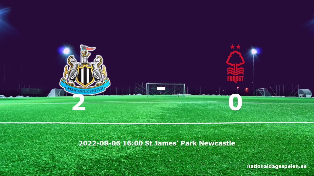 Newcastle United mot Nottingham Forest tidslinje och laguppställning